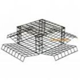 E-Z Catch E-Z Catch Weekender 4 Door Crab Trap w/Bait Pin (9"x9"x6")