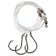 Eagle Claw Eagle Claw L926-C2 8/0 Inline Octopus Circle Hook Striped Bass Rig 45" Leader 3pk