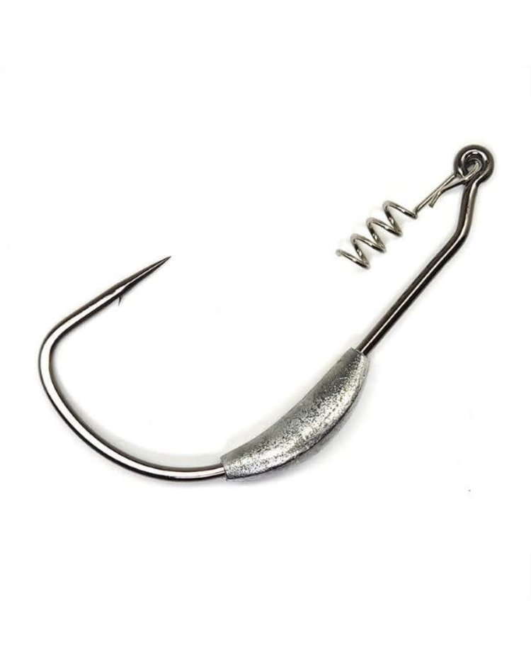 Gamakatsu Gamakatsu 1/8oz EWG Weighted Spring Lock Worm Hook - NS Black
