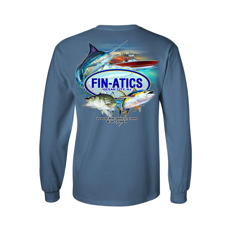 Fin-atics Fin-atics Classic Logo Men's Long Sleeve T-Shirt