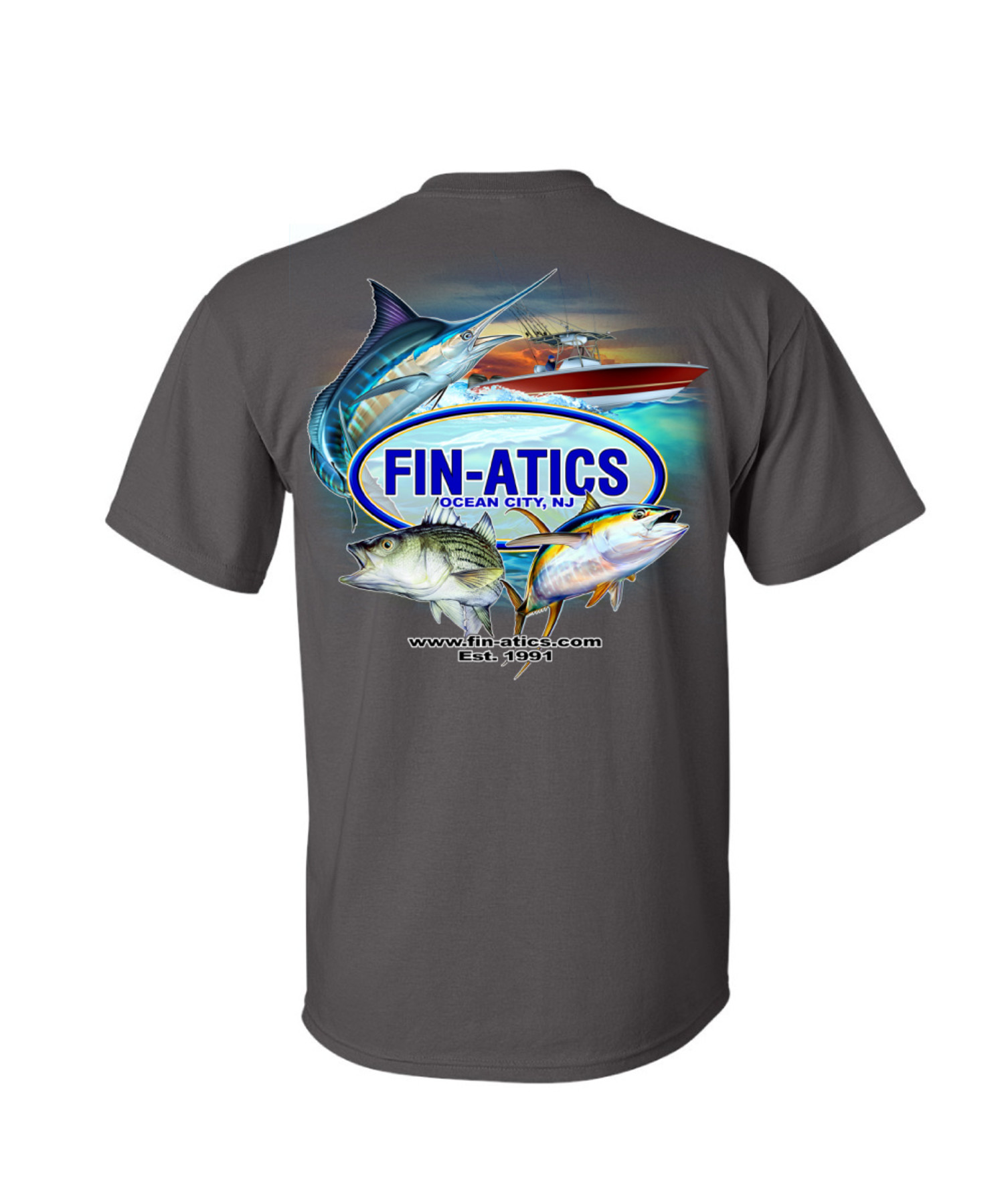 Fin-atics Classic Logo Men's Short Sleeve T-Shirt - Fin-atics Marine Supply  Ltd. Inc.