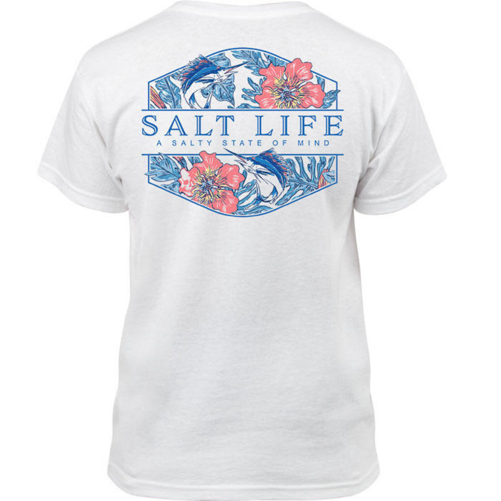 Salt Life Salt Life Sailin Tropics Badge Youth Short Sleeve  T-Shirt