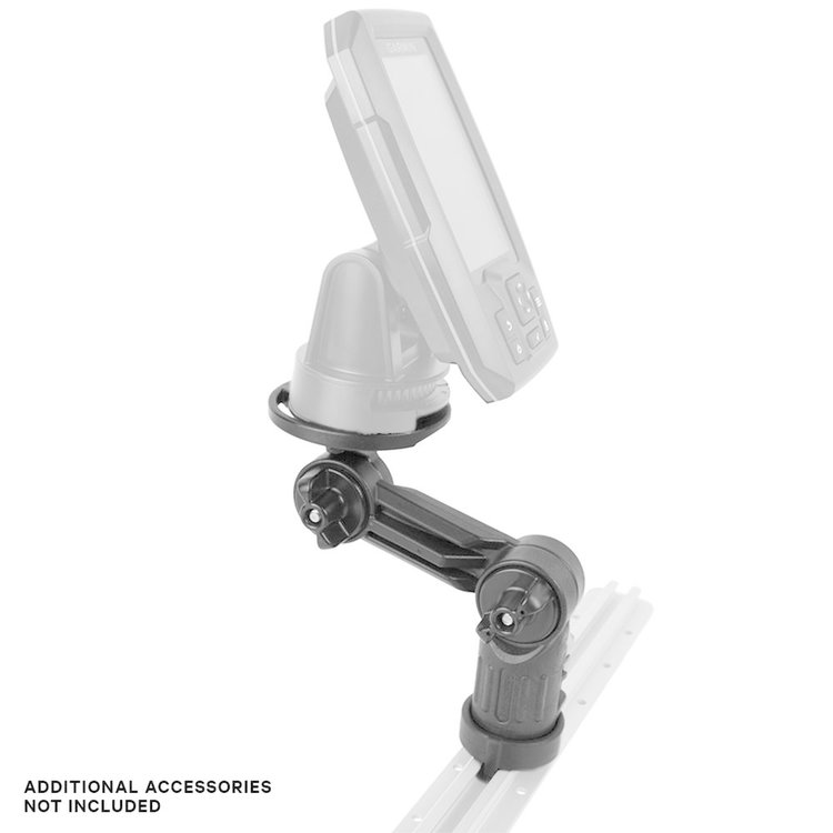 YakAttack YakAttack Fish Finder Mount W/LockNLoad Mounting System, Round Plate, 4” ext