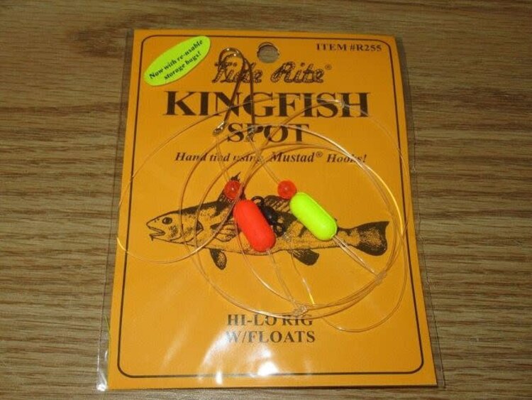 Tide Rite TideRite R255 Hi-Lo Kingfish/Spot Rig w/Pill Floats & Long Shank Hooks