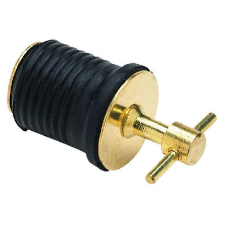 Seachoice SeaChoice Drain Plug 1" T-Handle Brass w/Neoprene Seal