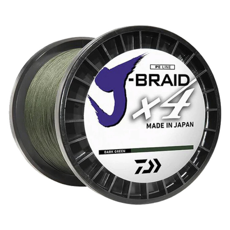 Daiwa Daiwa J-Braid X4 3000yd Spool Braided Line