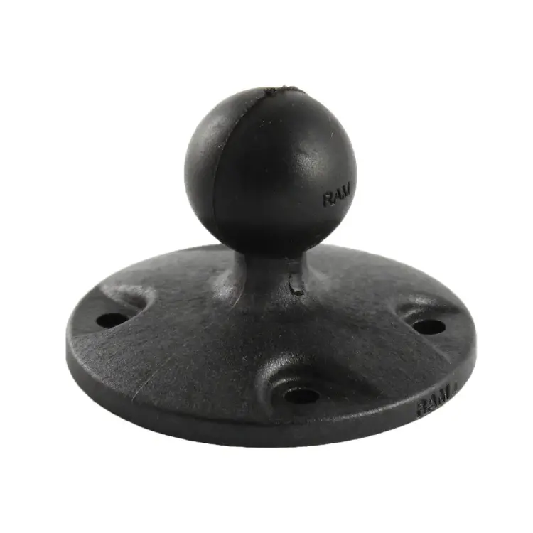 Ram Mounts RAM Mount 2.5" Composite Round Base w/1" Ball