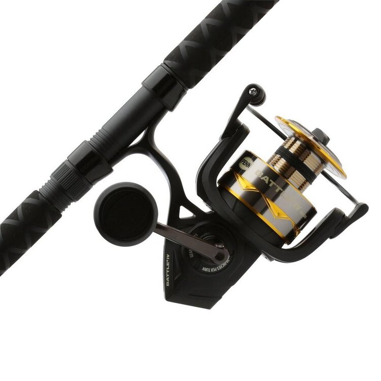 PENN Penn Battle IV PRE-SPOOLED 10ft Heavy Action Spinning 2pc Combo - BTLIV8000102H
