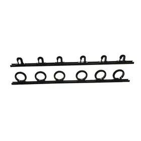 Du-Bro Fishing Du-Bro 1080BB Trac-A-Rod 2' Holds 6 Rods Black Trac / Black Holders