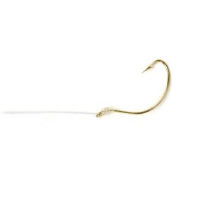 Sea Striker Sea Striker Snelled Hooks 6pk Gold Wide Gap w/12" Leader S409