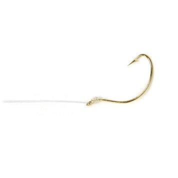 Sea Striker Sea Striker Snelled Hooks 6pk Gold Wide Gap w/12" Leader S409