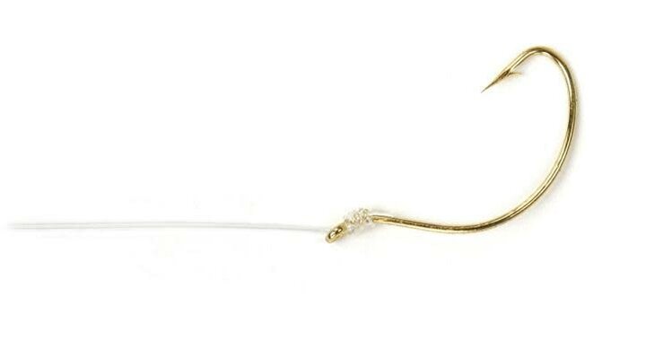 Sea Striker Sea Striker Snelled Hooks 6pk Gold Wide Gap w/12" Leader S409