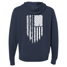 Fin-atics Fin-atics OC Fishin Flag Lightweight Full-Zip Hoodie