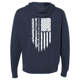Fin-atics Fin-atics OC Fishin Flag Lightweight Full-Zip Hoodie