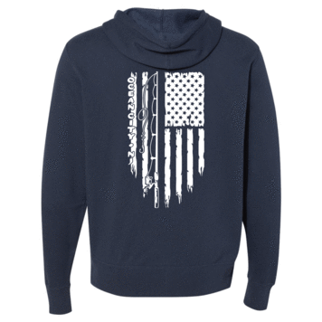 Fin-atics Fin-atics OC Fishin Flag Lightweight Full-Zip Hoodie