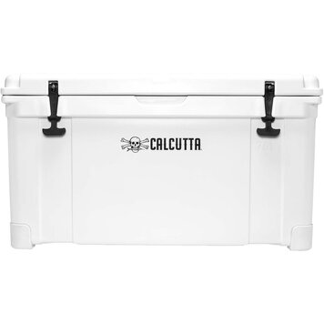 Calcutta Calcutta Renegade Cooler 75 Liter White w/Removeable Tray Divider & LED Drain Plug, EZ-Lift Rope Handle