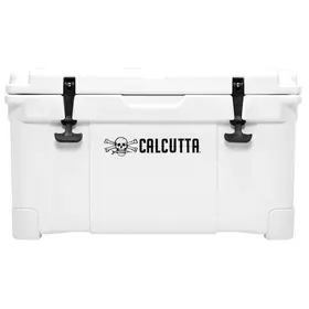 Calcutta Calcutta Renegade Cooler 35 Liter White w/Removeable Tray & LED Drain Plug, EZ-Lift Rope Handles