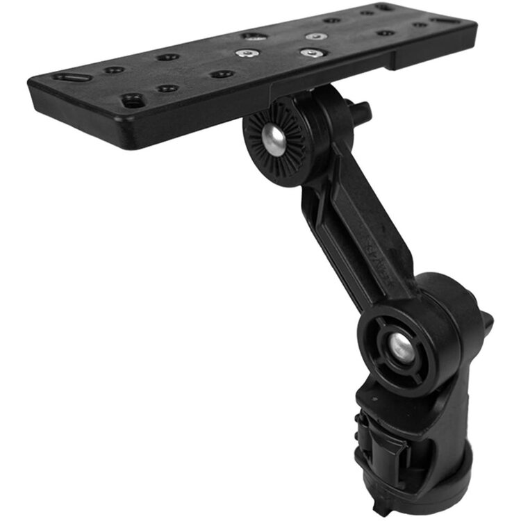 YakAttack YakAttack Fish Finder Mount W/LockNLoad Mounting System, Large Rectangular Base, 4” ext
