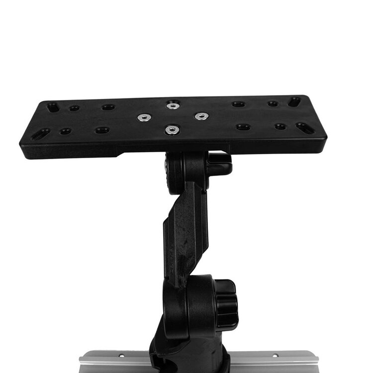 YakAttack YakAttack Fish Finder Mount W/LockNLoad Mounting System, Large Rectangular Base, 4” ext