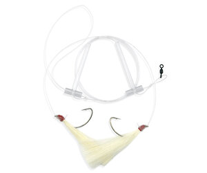 Aqua-Clear, Hi-Lo Solid Color Hair Teaser Rig, Flounder