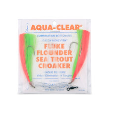 Aqua Clear Aqua-Clear Hi-Lo Mixed Color Flounder/Fluke/Weakfish/Croaker Rig w/ 3/0 Nickel Octopus Hooks