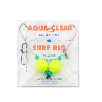 Aqua Clear Aqua-Clear "Surf Balls" Hi-Lo Surf Rig w/Floats & #1 Long Shank Hooks