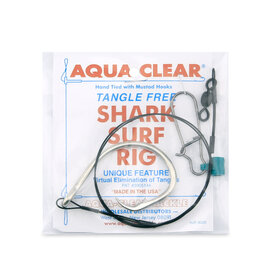Aqua Clear Aqua-Clear Shark Surf Rig w/2X Circle Hook 90lb Surflon Wire & Fish Finder