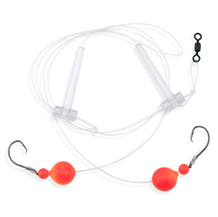 Aqua Clear Aqua-Clear Hi-Lo Kingfish/Spot/Perch Rig w/Floats #2 Circle Hooks