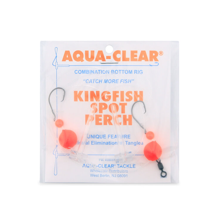 Aqua Clear Aqua-Clear Hi-Lo Kingfish/Spot/Perch Rig w/Floats #2 Circle Hooks