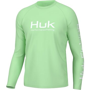 Huk Huk Pursuit Long Sleeve Performance Crew - Patina