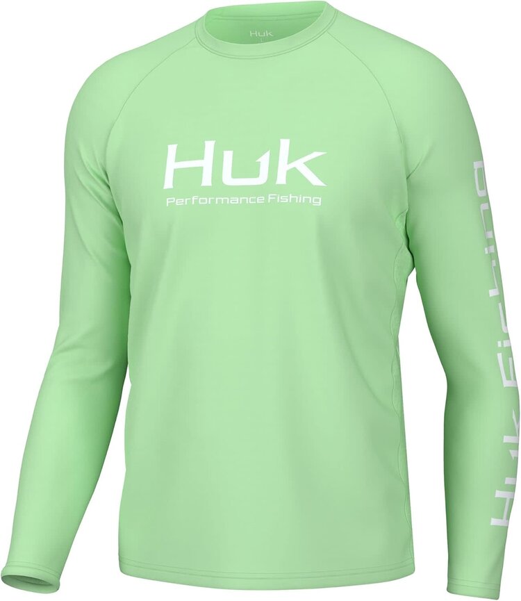Huk Huk Pursuit Long Sleeve Performance Crew - Patina