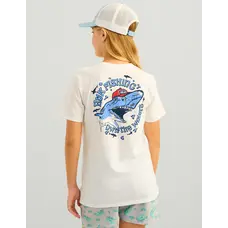 Huk Huk Youth Rad Series Graphic T-Shirt - White Shark