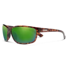 Suncloud Suncloud Sentry - Tortoise Frame Polarized Sunglasses Green Mirror Lens