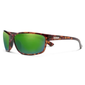 Suncloud Suncloud Sentry - Tortoise Frame Polarized Sunglasses Green Mirror Lens