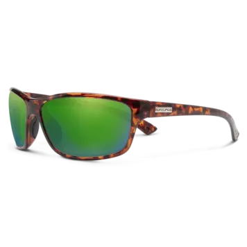 Suncloud Suncloud Sentry - Tortoise Frame Polarized Sunglasses Green Mirror Lens