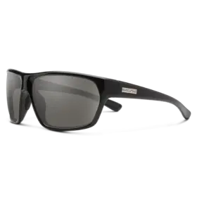 Suncloud Suncloud Boone - Black Frame Polarized Sunglasses Gray Lens