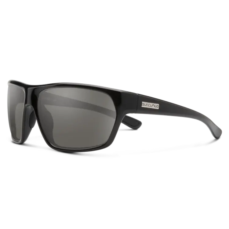 Suncloud Suncloud Boone - Black Frame Polarized Sunglasses Gray Lens