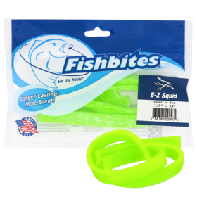 Fishbites Fishbites E-Z Squid Longer Lasting Bait Strips 1/2in Wide x 12in Long 2pk
