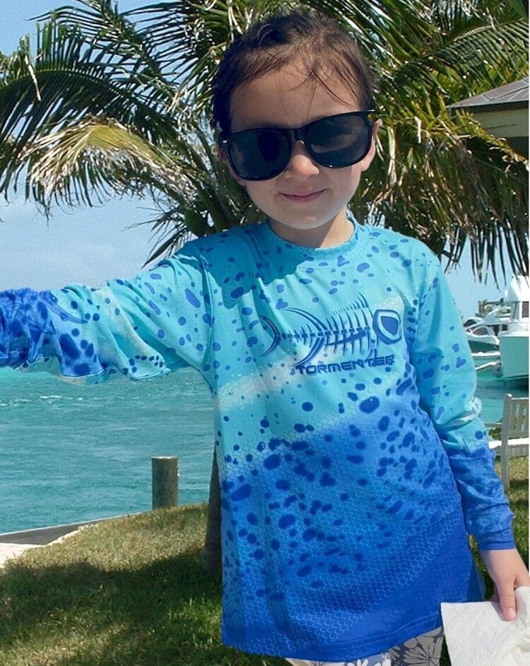 Tormenter Tormenter Youth Live Series SPF 50 Shirt - Blue Mahi