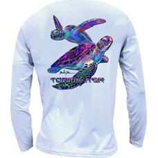 Tormenter Tormenter SPF 50 Performance Shirt - Turtles White