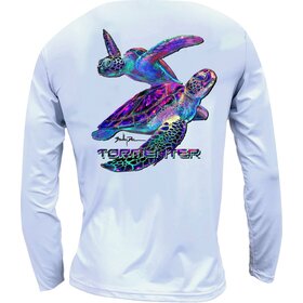 Tormenter Tormenter SPF 50 Performance Shirt - Turtles White