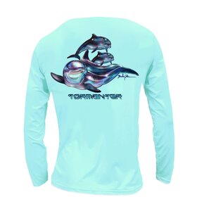 Tormenter Tormenter SPF 50 Performance Shirt - Dolphins Seafoam