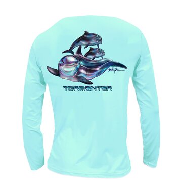 Tormenter Tormenter SPF 50 Performance Shirt - Dolphins Seafoam