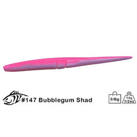 Lunker City Lunker City Slug-Go 7.5" Bubblegum Shad #147 5pk