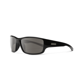 Suncloud Suncloud Hull - Black Frame Polarized Sunglasses Gray Lens