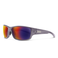 Suncloud Suncloud Hull - Matte Transparent Gray Frame Polarized Sunglasses Plasma Mirror Lens