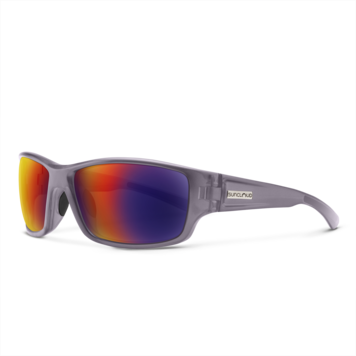 Suncloud Suncloud Hull - Matte Transparent Gray Frame Polarized Sunglasses Plasma Mirror Lens