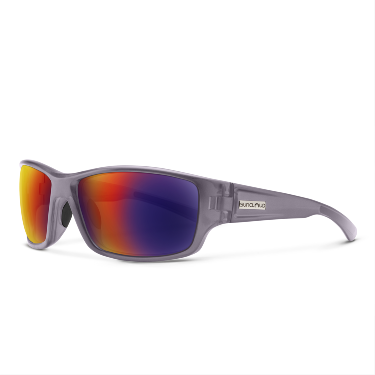 Suncloud Suncloud Hull - Matte Transparent Gray Frame Polarized Sunglasses Plasma Mirror Lens