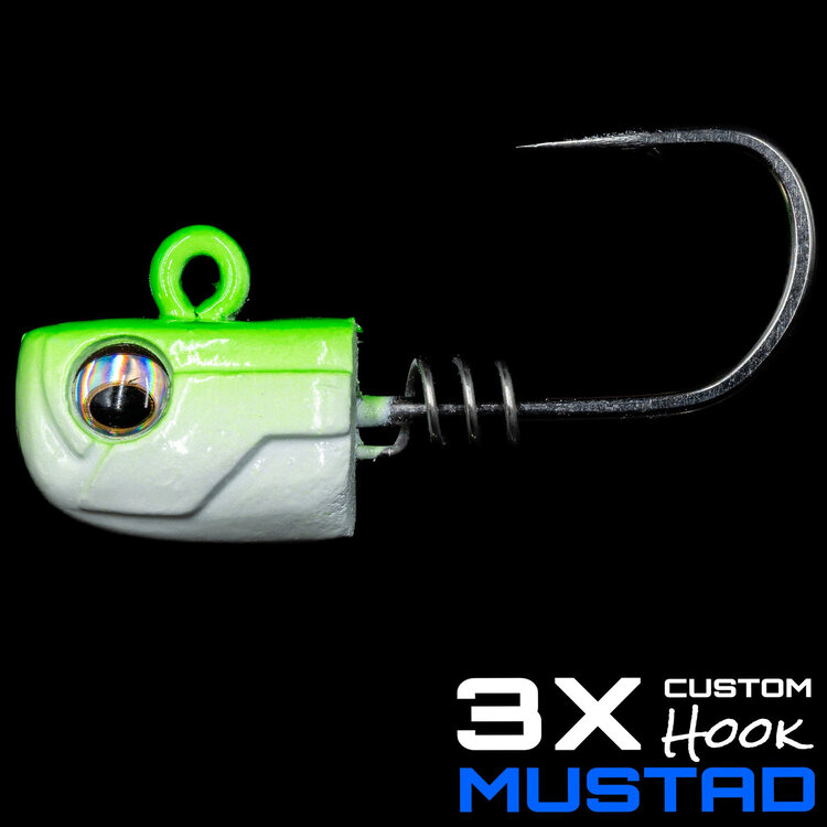 NLBN NLBN 3" Jig Heads Limesider