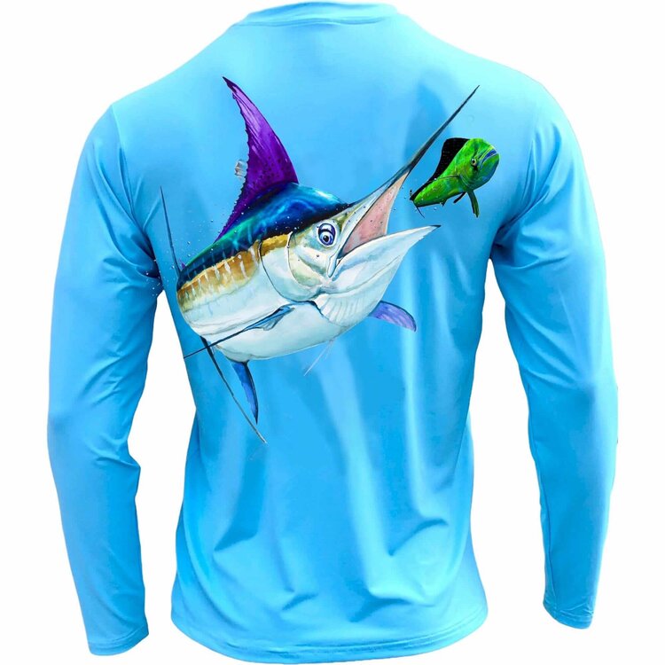 Tormenter Tormenter SPF 50 Performance Shirt - Marlin on Mahi